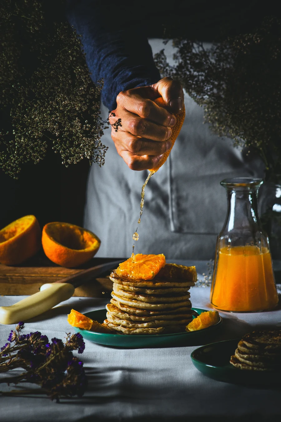 Pancakes naranja