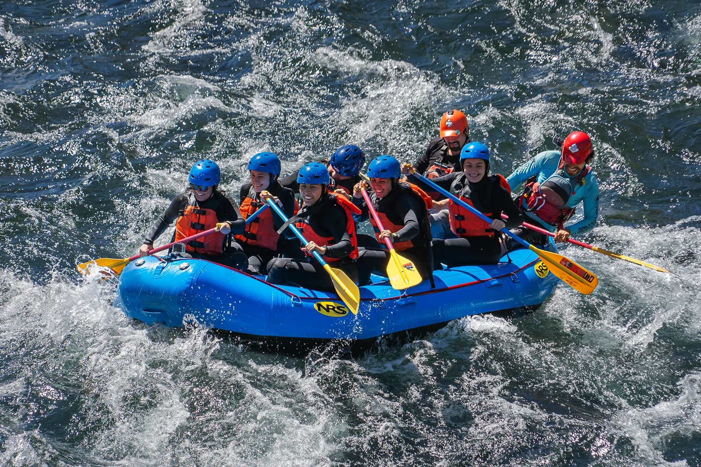Fotograf�a deportes de aventura Chile rafting Araucan�a
